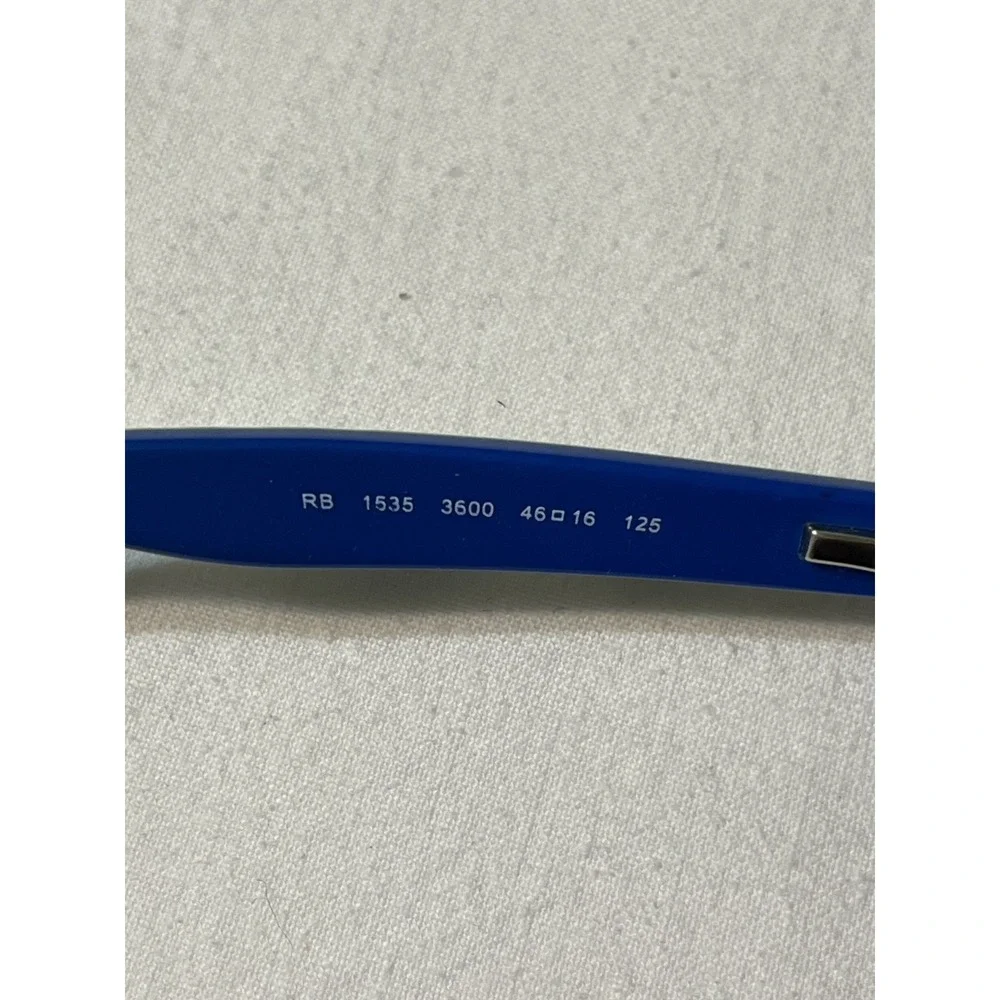 Ray-Ban RB 1535 3600 Black Blue Rectangle Eyeglasses Frames 46-16-125 11446